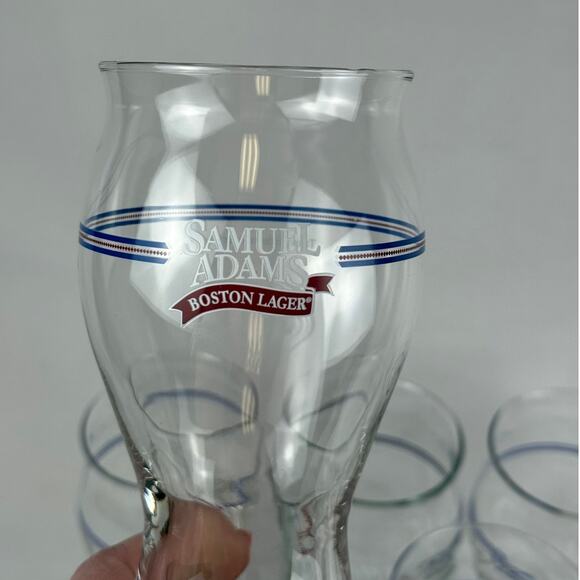 Samuel Adams Boston Lager Beer Glass Logo Set of 5 - Picture 3 of 3